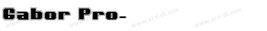 Gabor Pro字体转换